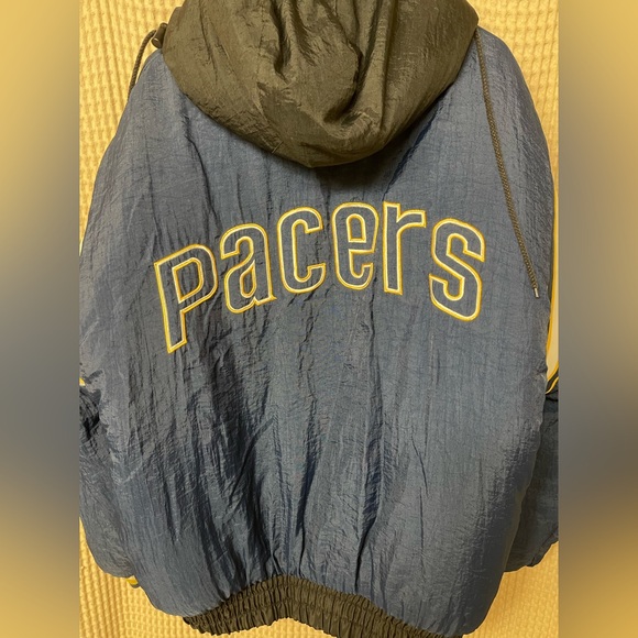 Vintage Collectors Pacers Reversible Pro Player Puffer Jacket Large NWOT - Picture 9 of 12
